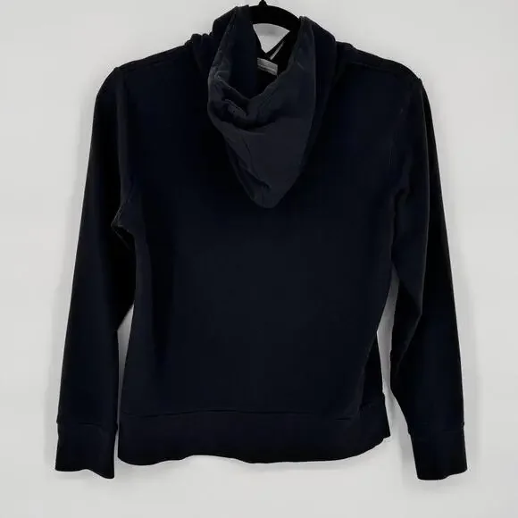 The North Face Hoodie Sweatshirt Womens Small Black Fleece Kangaroo Pocket - Picture 3 of 10